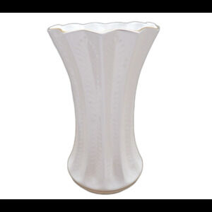 Hankook Embossed Bone China Flower Decoration Vase 7 Inches Tall